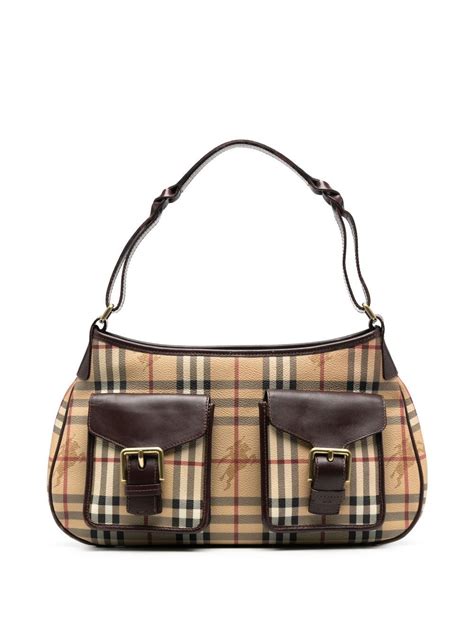 burberry bag brown|burberry vintage check shoulder bag.